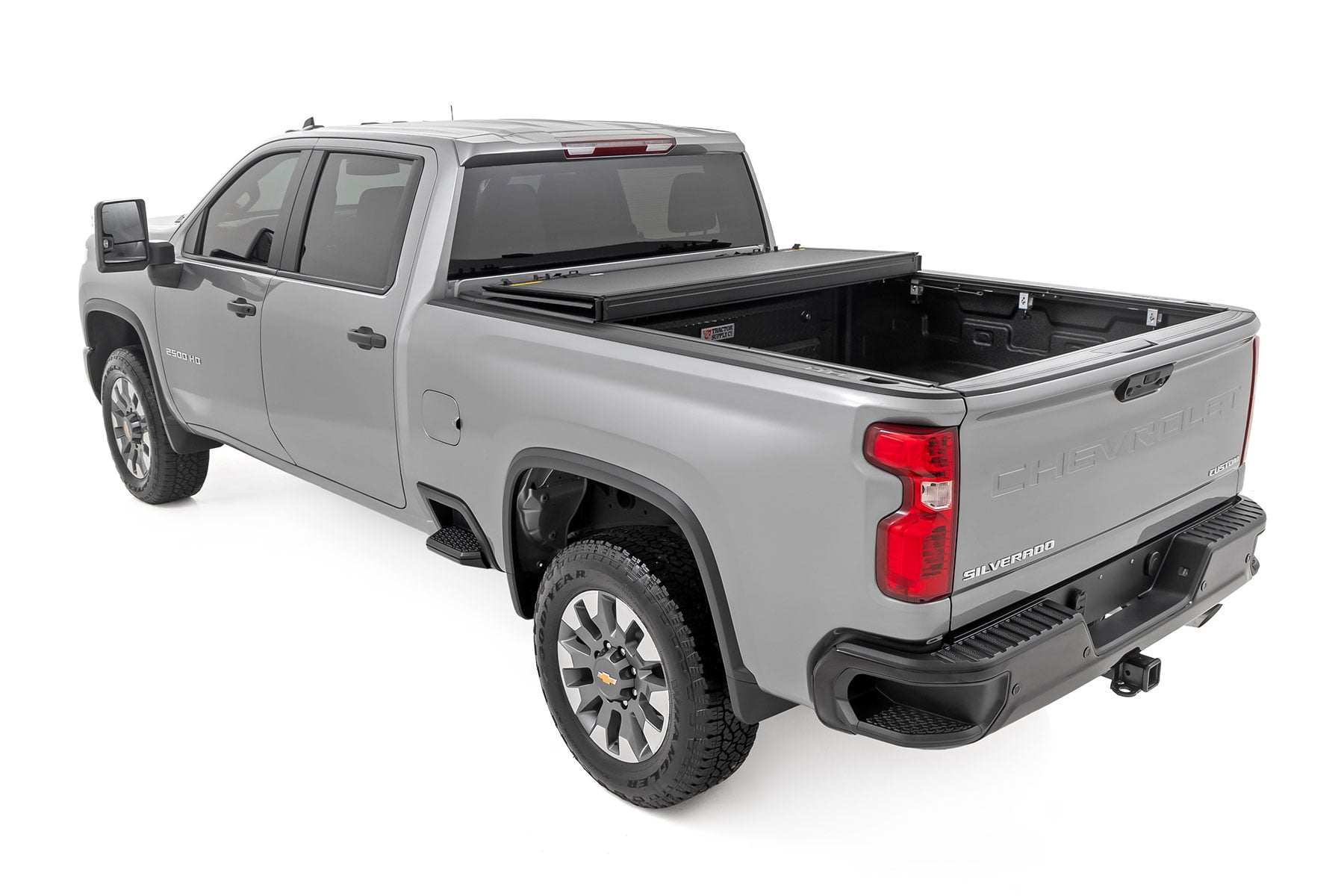 Hard Tri-Fold Flip Up Bed Cover | 6'9" Bed | Chevy/GMC  Silverado/Sierra 2500HD/3500HD (20-26) - Image 4