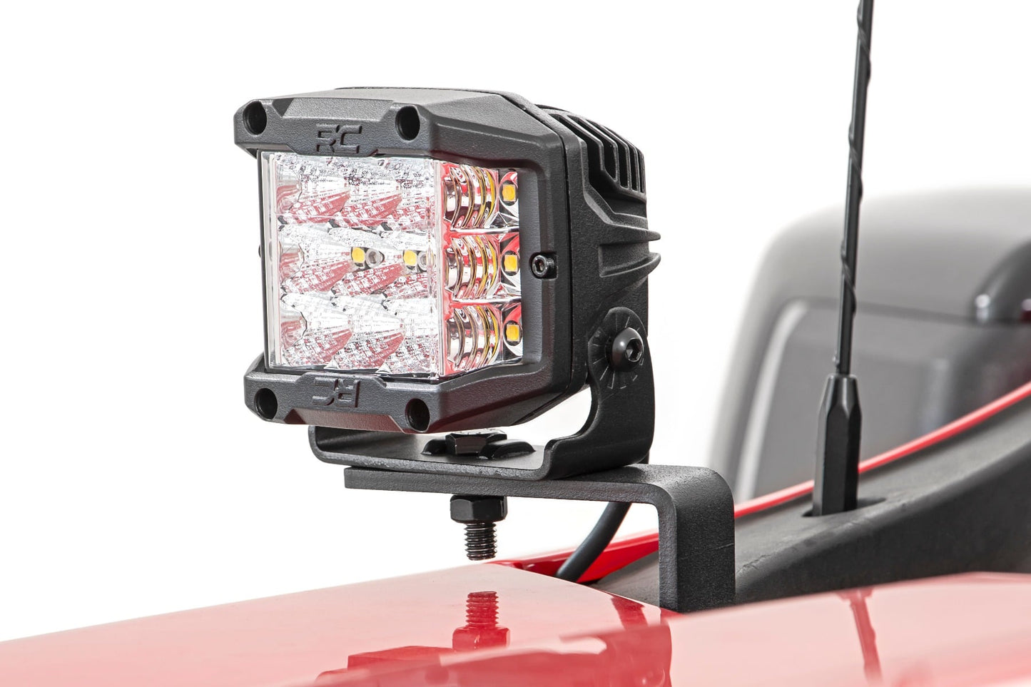 LED Light Kit | Ditch Mount | 2" Black Pair | Flood | Chevy Silverado 1500 (19-26) - Image 2