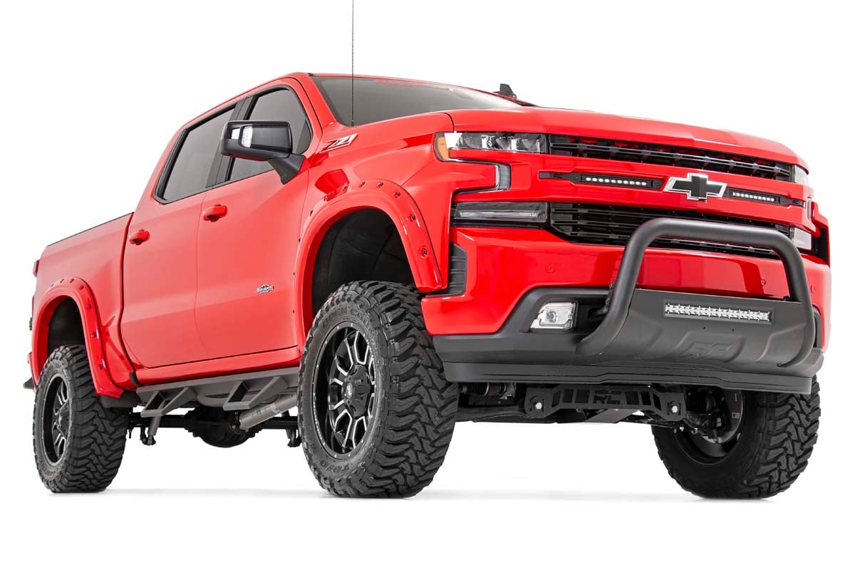 LED Light Kit | Grille Mount | 10" Black Slimline Pair | Chevy Silverado 1500 (19-22) - Image 4