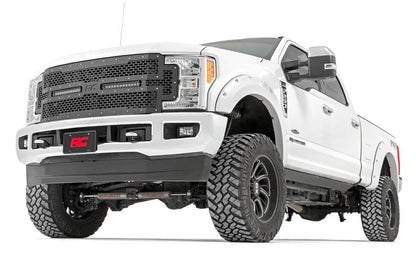 Mesh Grille | 12" Dual Row LED | Black | Ford F-250/F-350 Super Duty (17-19) - Image 4