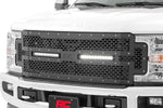 Mesh Grille | 12" Dual Row LED | Black | Ford F-250/F-350 Super Duty (17-19) - Image 3