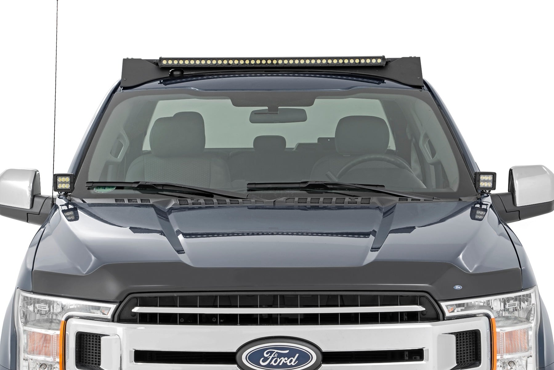 Roof Rack | FR & RR 40 Inch Single Row BLK LEDs | Ford F-150 2WD/4WD (15-18) - Image 3
