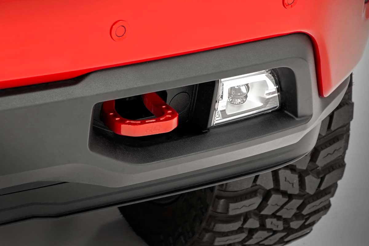 Tow Hooks | Forged | Red | Chevy Silverado 1500 2WD/4WD (2019-2022) - Image 5