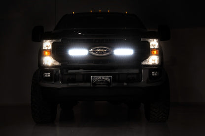 LED Light Kit | Grille Mount | 10 Inch Black | Slimline | Ford F-250 Super Duty (20-22) - Image 3