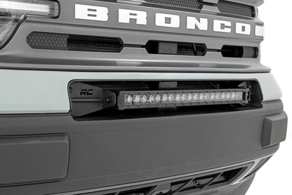 20 Inch Black Series LED Light Bar | Single Row | Amber DRL - Image 6