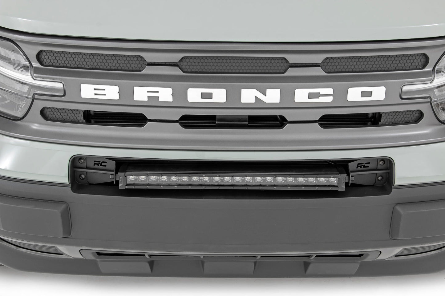 LED Light Kit | Bumper Mount | 20" Black Single Row | White DRL | Ford Bronco Sport (21-26) - Image 5