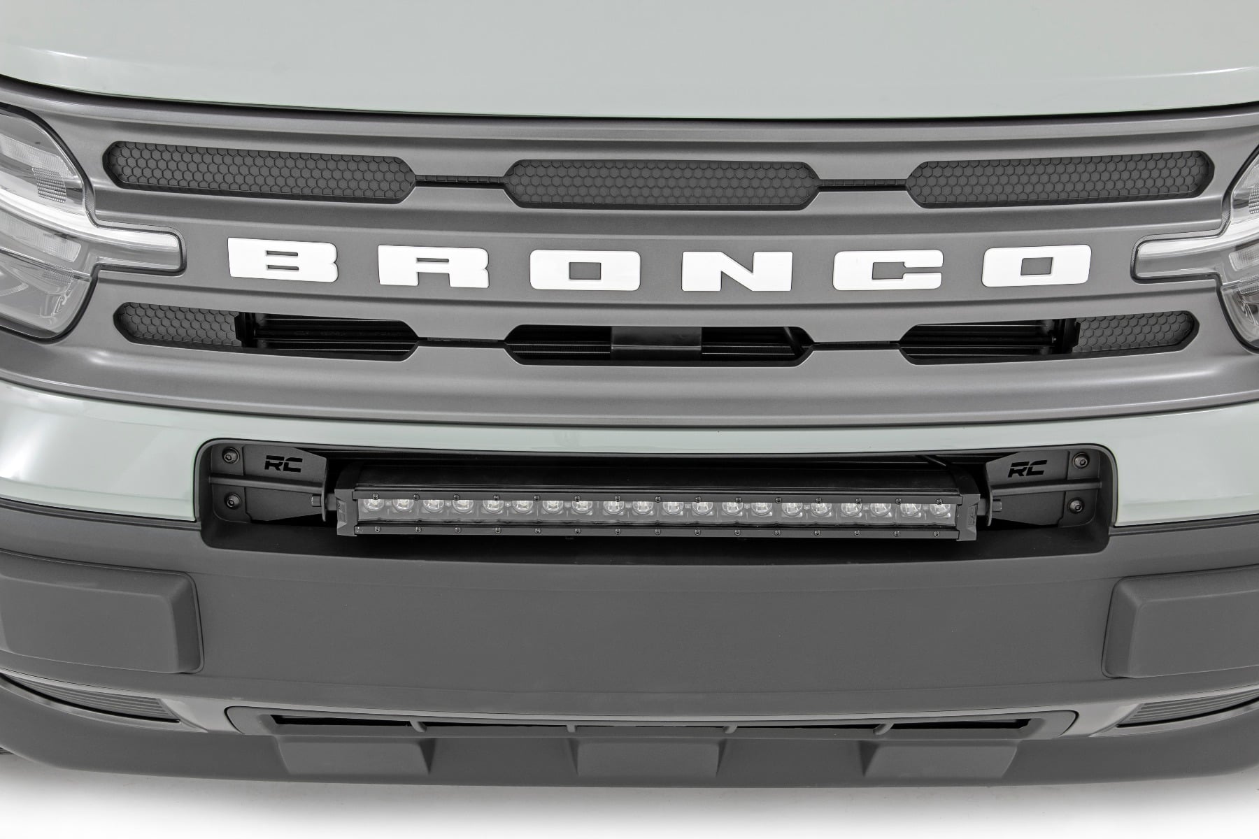 LED Light Kit | Bumper Mount | 20" Black Single Row | White DRL | Ford Bronco Sport (21-26) - Image 5