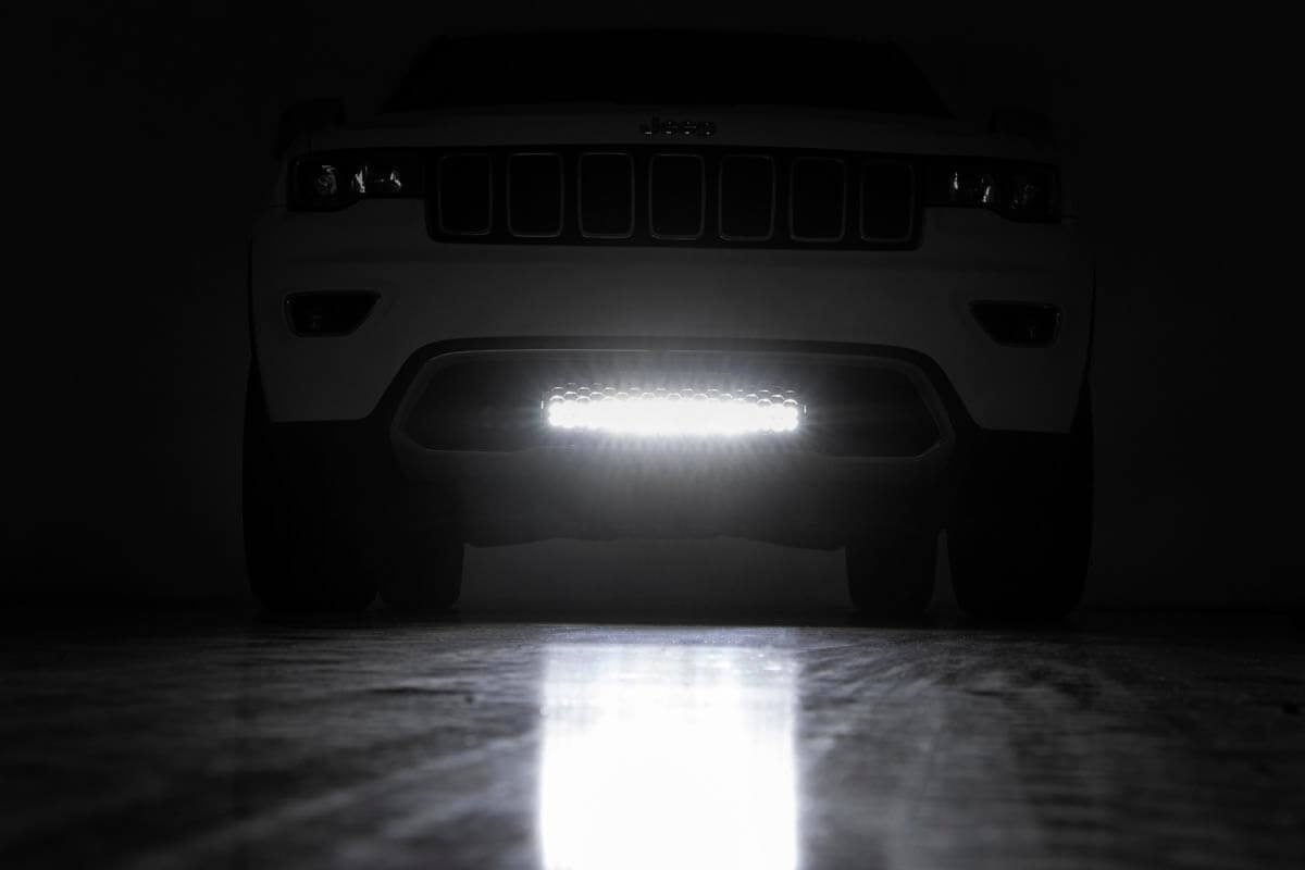 LED Light Kit | Bumper Mount | 20" Chrome Dual Row | White DRL | Jeep Grand Cherokee WK2 (11-20) - Image 5