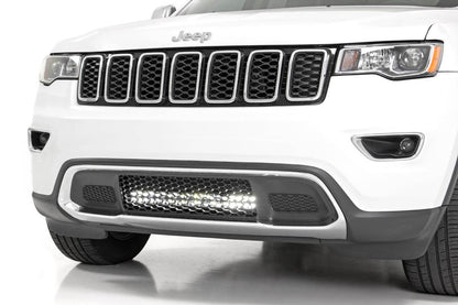 LED Light Kit | Bumper Mount | 20" Chrome Dual Row | Amber DRL | Jeep Grand Cherokee WK2 (11-20) - Image 2