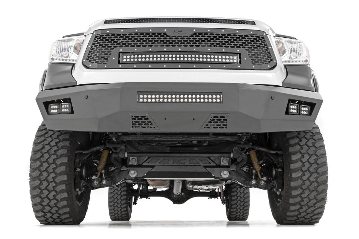 Mesh Grille | 30" Dual Row LED | Black | White DRL | Toyota Tundra (14-17) - Image 3