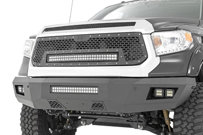Mesh Grille | 30" Dual Row LED | Black | White DRL | Toyota Tundra (14-17) - Image 2