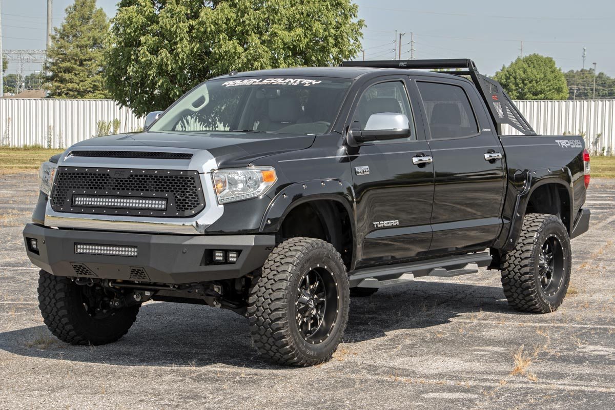 Mesh Grille | 30" Dual Row LED | Black | Amber DRL | Toyota Tundra (14-17) - Image 6