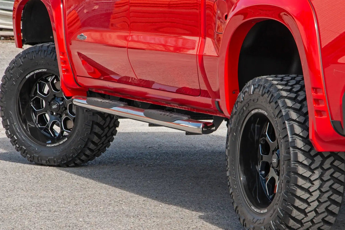 OVAL STEPS STAINLESS | CREW CAB | CHEVY/GMC 1500/2500HD/3500HD 2WD/4WD