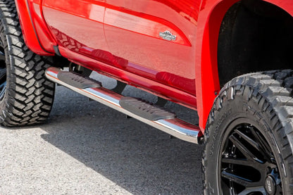 OVAL STEPS STAINLESS | CREW CAB | CHEVY/GMC 1500/2500HD/3500HD 2WD/4WD