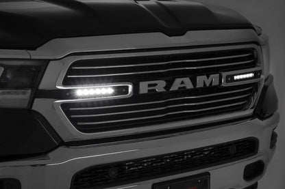 Dual 6in LED Grille Kit | Chrome Slimline | Ram 1500 2WD/4WD (2019-2024) - Image 3