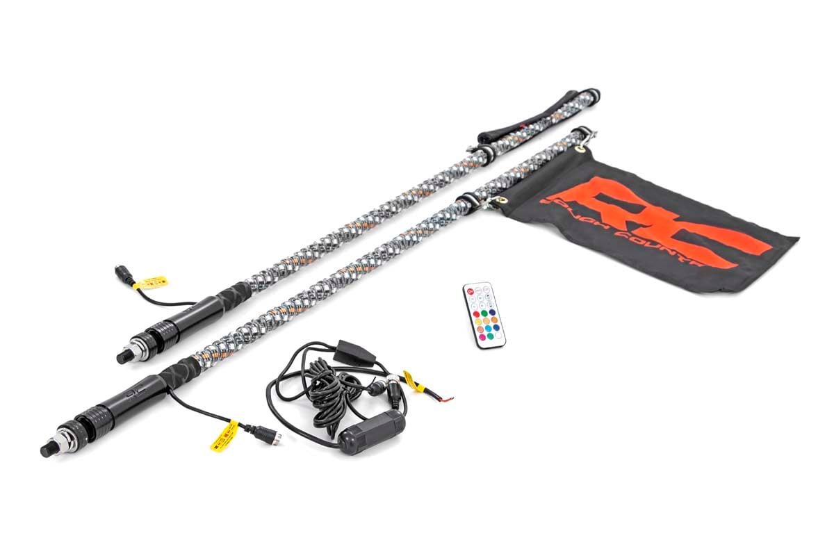 Multi-Color LED | Whip | 4' Long | Pair - Image 3
