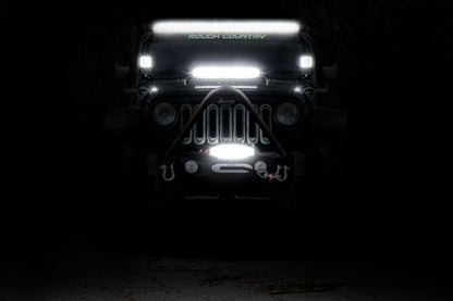 50 Inch Black Series LED Light Bar | Dual Row | Amber DRL - Image 5