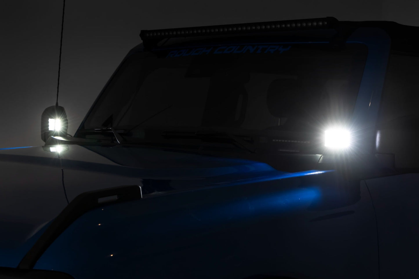 LED Light Kit | Ditch Mount | 2" Black Pair | Amber DRL | Ford Bronco (21-26) - Image 5
