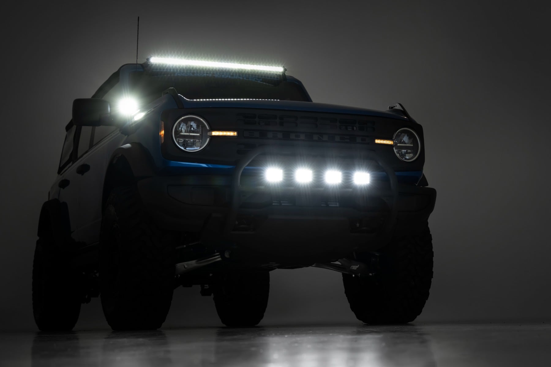 LED Light Kit | Upper Windshield | 40" Black Single Row | Ford Bronco (21-26) - Image 5
