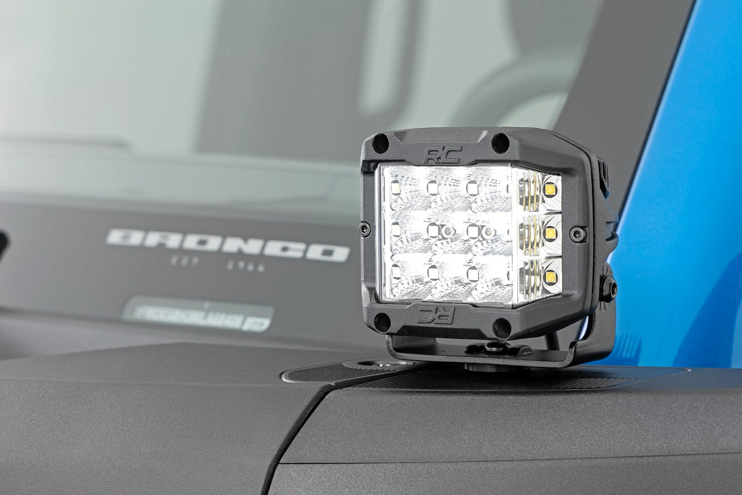 LED Light Kit | Ditch Mount | 2" Black Pair | Spot Pattern | Ford Bronco (21-26) - Image 5