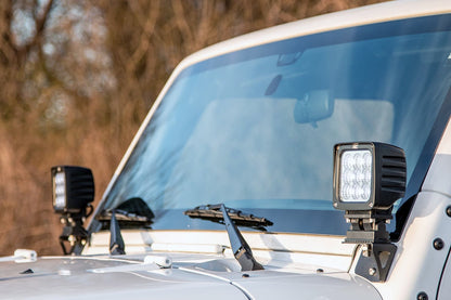 Light Mounts | Lower Windshield | Jeep Wrangler JK/Wrangler Unlimited  (07-18) - Image 4