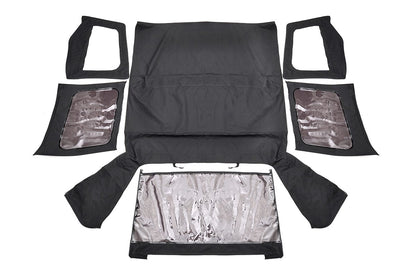 Soft Top | Replacement | Black | Half Doors | Jeep Wrangler YJ 4WD (87-95) - Image 2