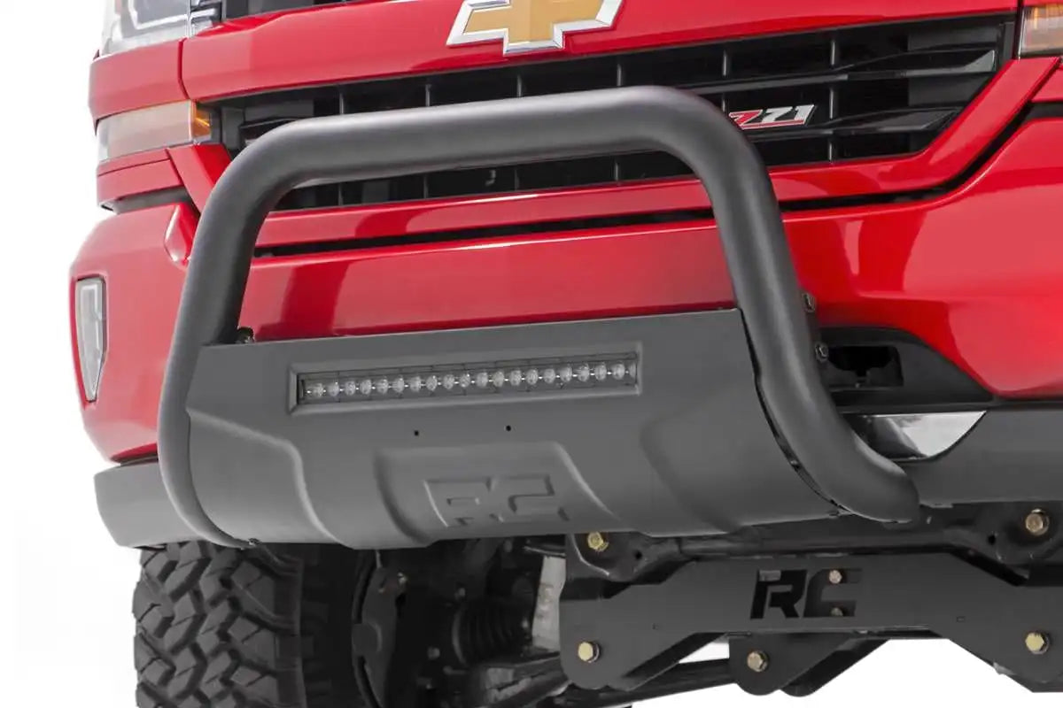 BLACK LED BULL BAR CHEVY/GMC CANYON (15-22)/COLORADO (15-23) 2WD/4WD