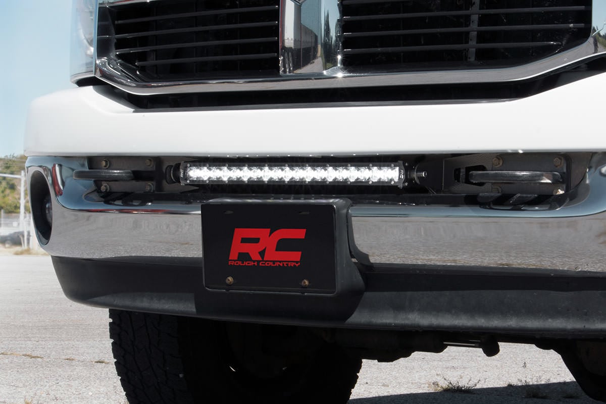 LED Light Kit | Bumper Mount | 20" Black Single Row | White DRL | Ram 2500 (03-18)/3500 (03-18) - Image 2