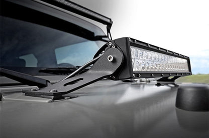 LED Light Mount | Hood | 20" | Jeep Wrangler JK/Wrangler Unlimited  (07-18) - Image 3