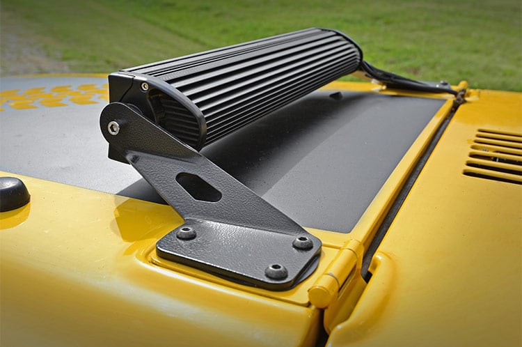 LED Light Mount | Hood | 20" | Jeep Wrangler TJ (97-06)/Wrangler Unlimited (04-06) - Image 3