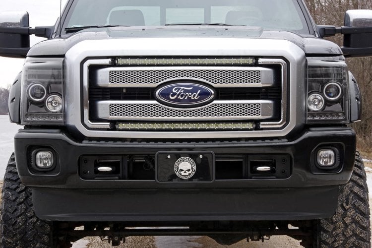 LED Light Kit | Grill | 30" Black Single Row | White DRL | Ford F-250/F-350 Super Duty (11-16) - Image 2