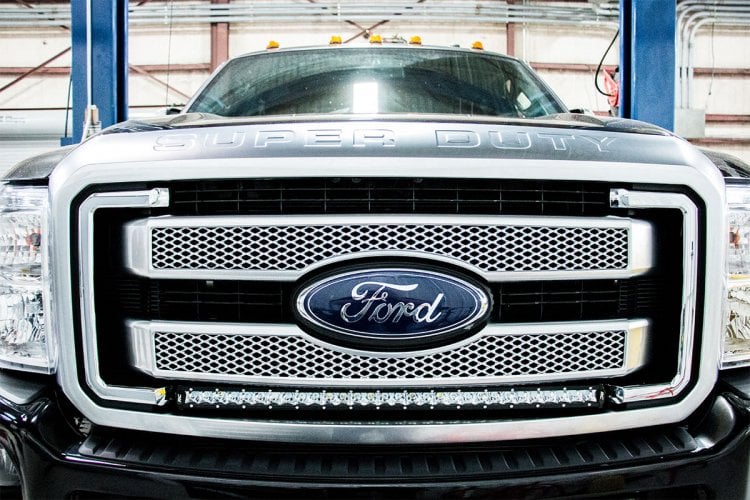 LED Light Kit | Grill | 30" Black Single Row | White DRL | Ford F-250/F-350 Super Duty (11-16) - Image 3