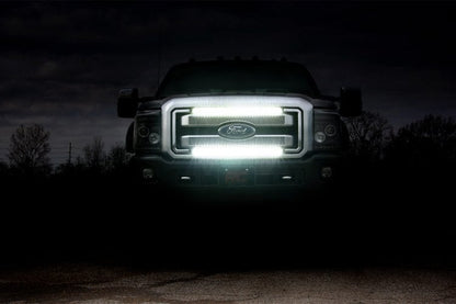 LED Light Kit | Grill Mount | 30" Black Single Row | Ford F-250/F-350 Super Duty (11-16) - Image 4