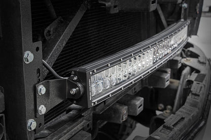 LED Light Kit | Behind Grille Mount | 30" Black Dual Row | White DRL | Chevy Silverado 1500 (14-15) - Image 3
