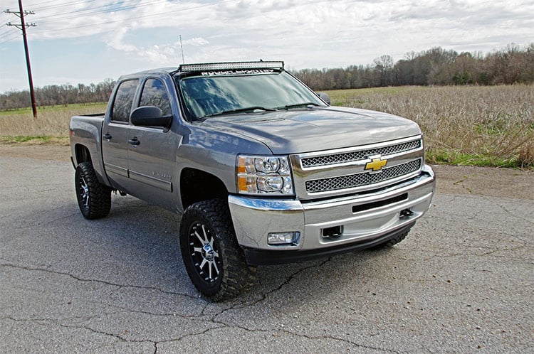 LED Light Mount | Upper Windshield | 50" Curved | Chevy/GMC 1500/1500 SUV/2500HD/3500HD (07-14) - Image 4