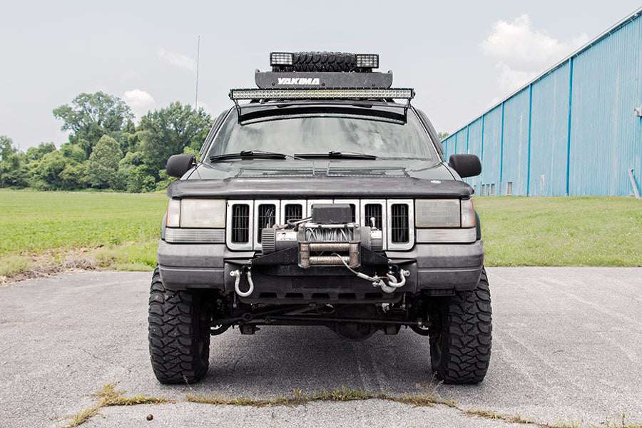 LED Light Mount | Upper Windshield | 50" Curved | Jeep Grand Cherokee ZJ (93-98) - Image 5