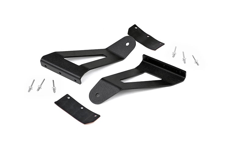 LED Light Mount | Upper Windshield | 50" Curved | Jeep Cherokee XJ (84-01) - Image 2