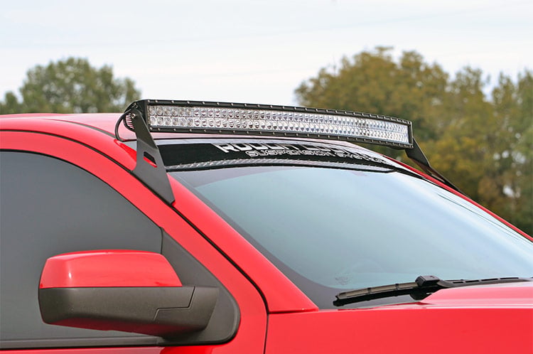 LED Light Mount | Upper Windshield | 54" Curved | Chevy/GMC SUV 1500 (15-20) - Image 2
