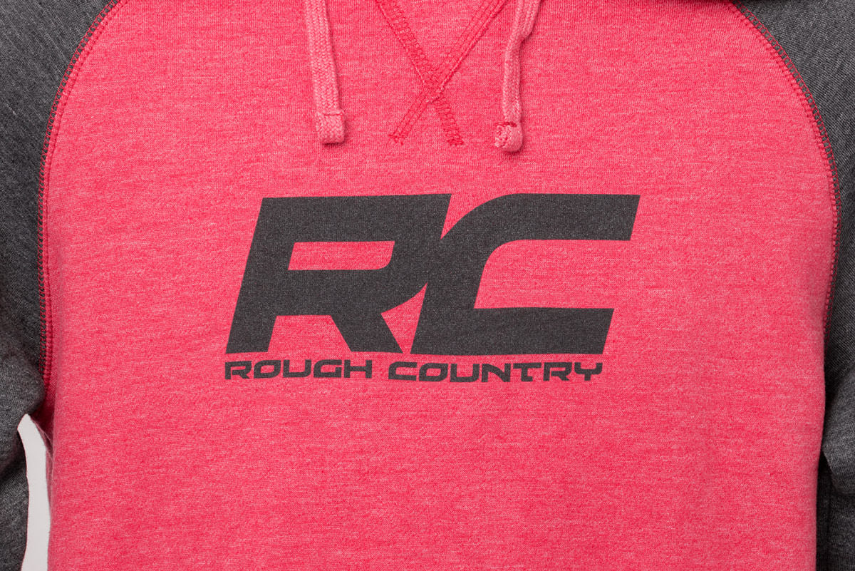 Rough Country Hoodie | Heater | Red/Gray | SM - Image 2