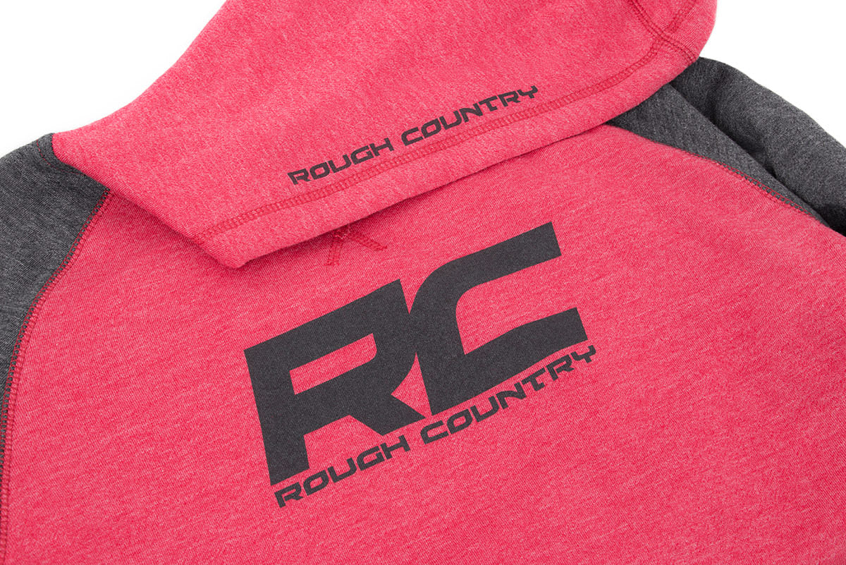 Rough Country Hoodie | Heater | Red/Gray | MD - Image 3