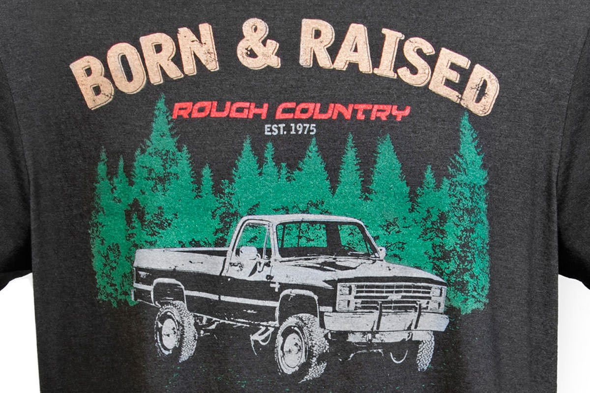 Rough Country T-Shirt | Born & Raised | Black | MD - Image 2
