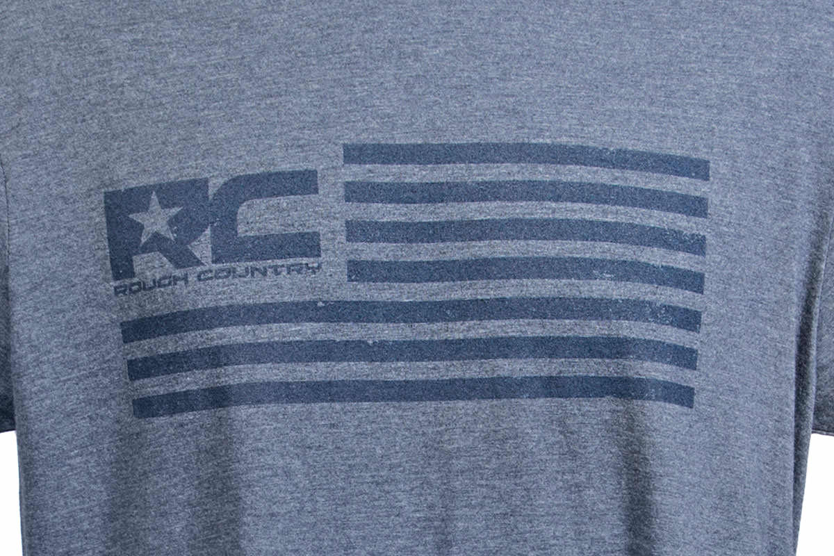 Rough Country T-Shirt | American Flag | Blue | SM - Image 2