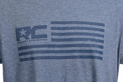 Rough Country T-Shirt | American Flag | Blue | LG - Image 2