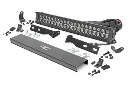 LED Light Kit | Bumper Mount | 20" Black Dual Row | White DRL | Jeep Grand Cherokee WK2 (11-20) - Image 2