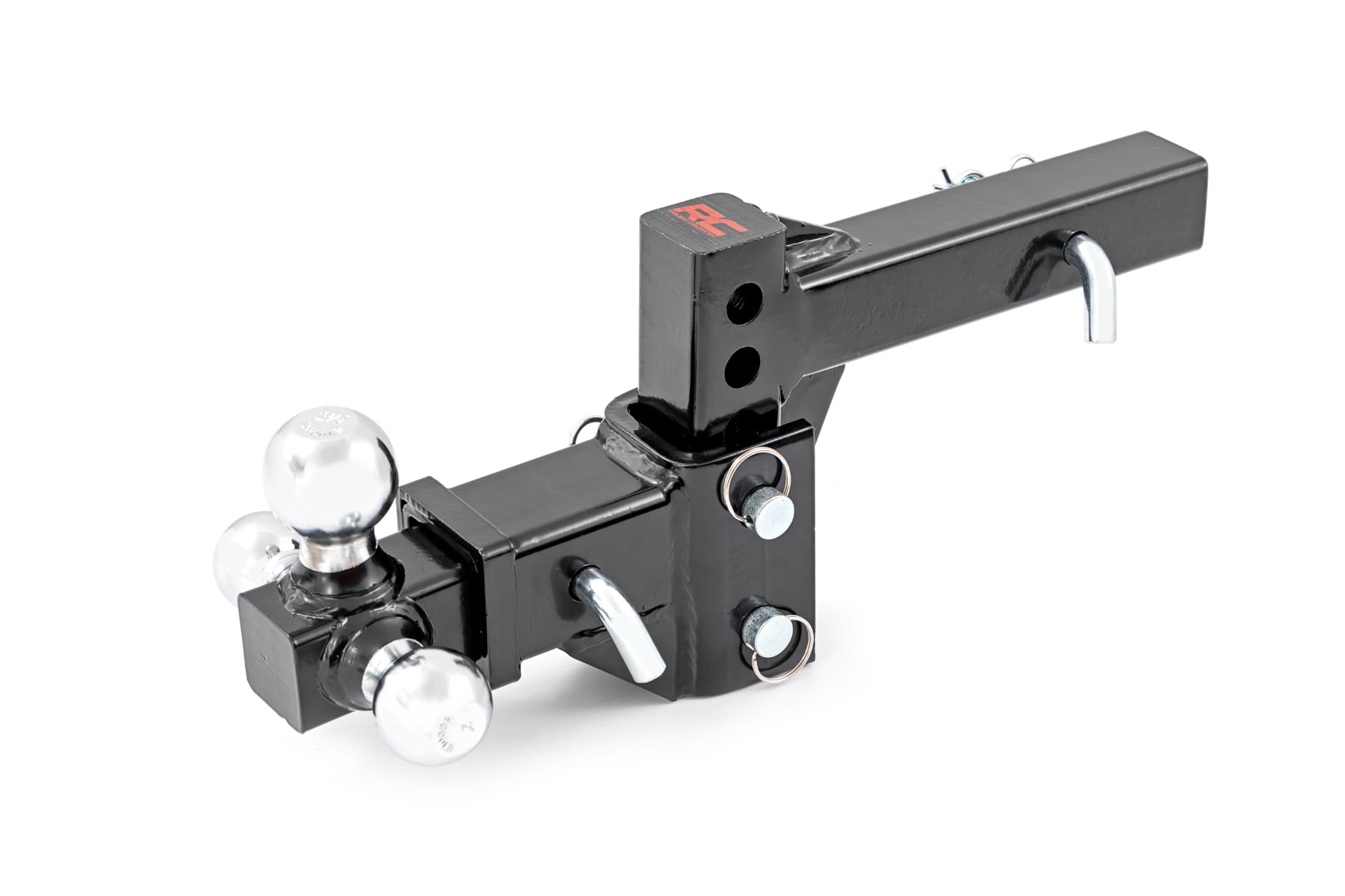 Adjustable Trailer Hitch | 6 Inch Drop | Multi-Ball Mount | Fits 2 Inch Receiver - Image 4
