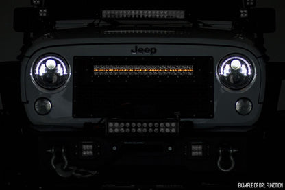 20 Inch Black Series LED Light Bar | Dual Row | Amber DRL - Image 3