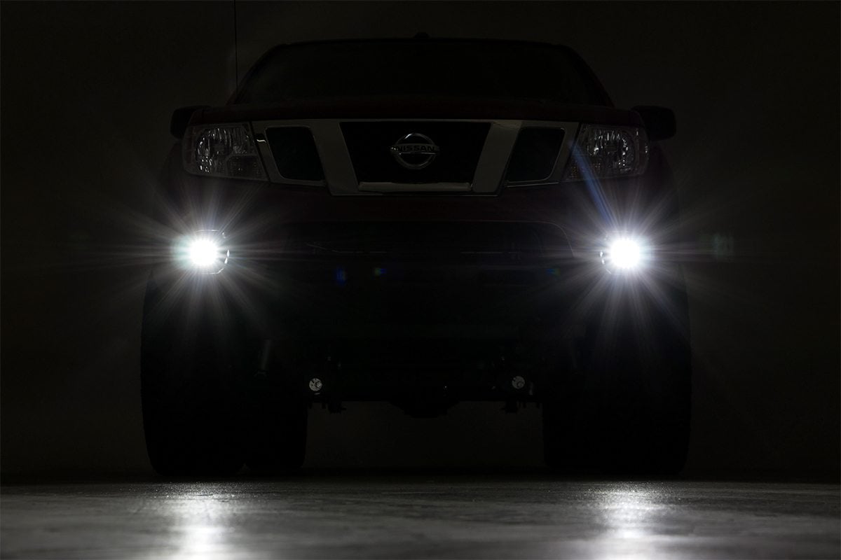 LED Light Kit | Fog Mount | 2" Black Pair | Spot | Nissan Frontier (05-20) - Image 3