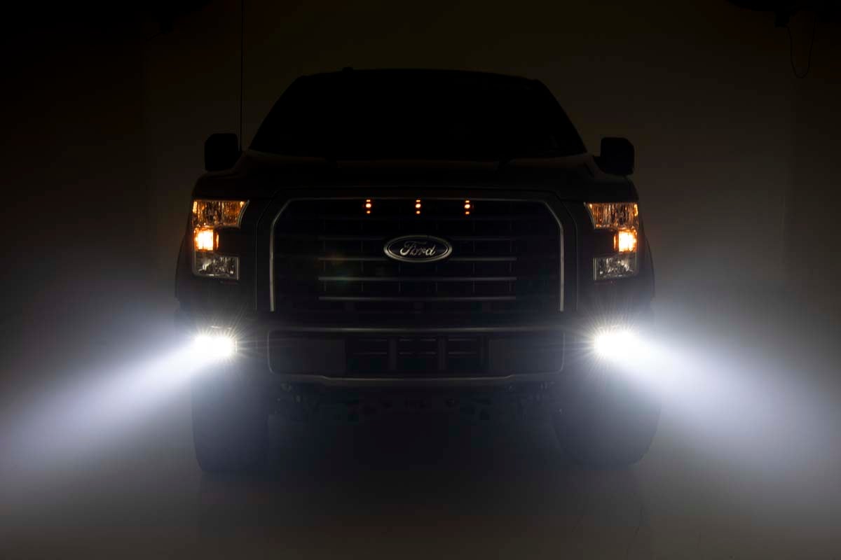 LED Light Kit | Fog Mount | Dual 2" Black Pairs | Spot/Flood | Ford F-150 (15-17) - Image 5