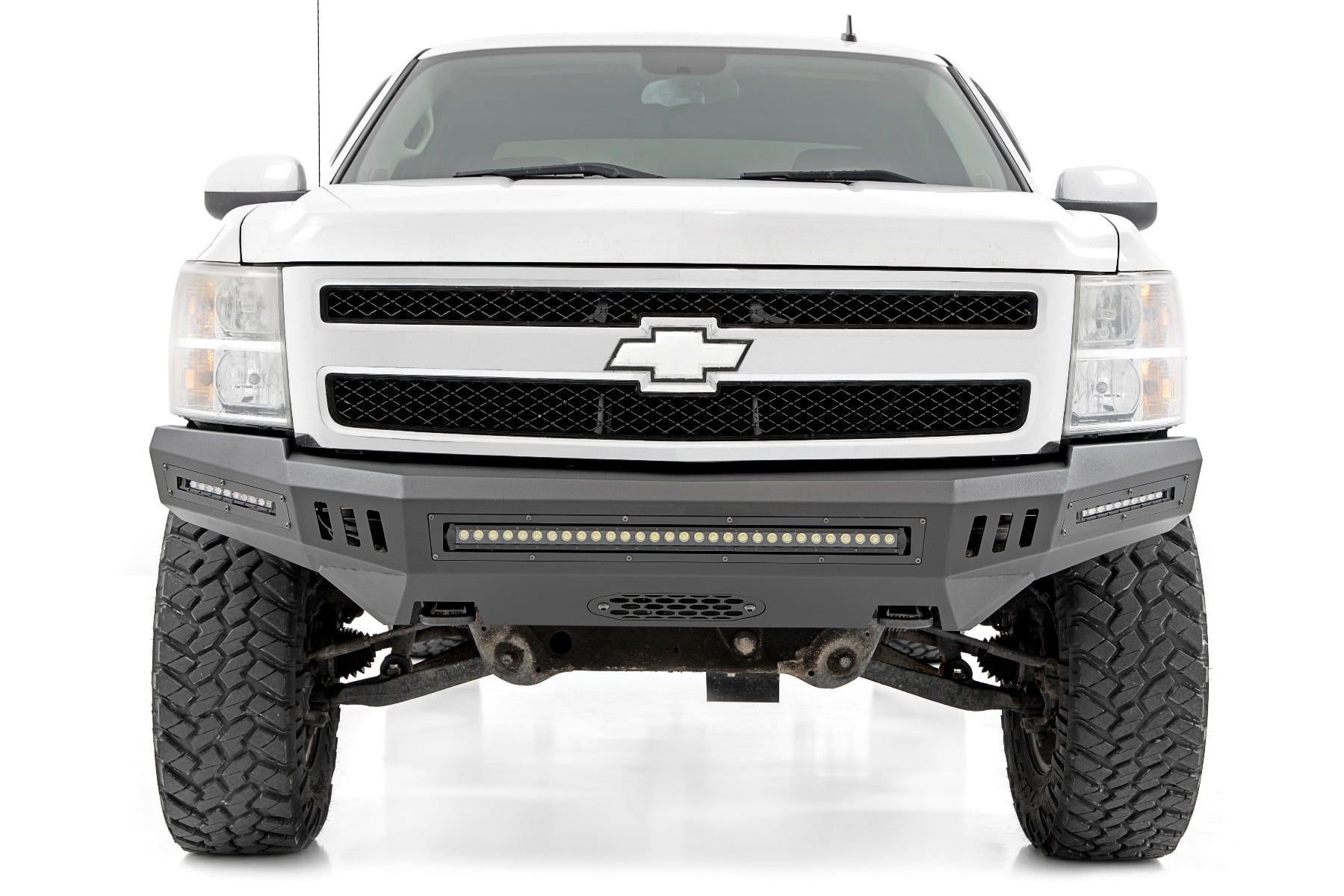 Front High Clearance Bumper | BLK LEDs | Chevy Silverado 1500 2WD/4WD (07-13) - Image 2