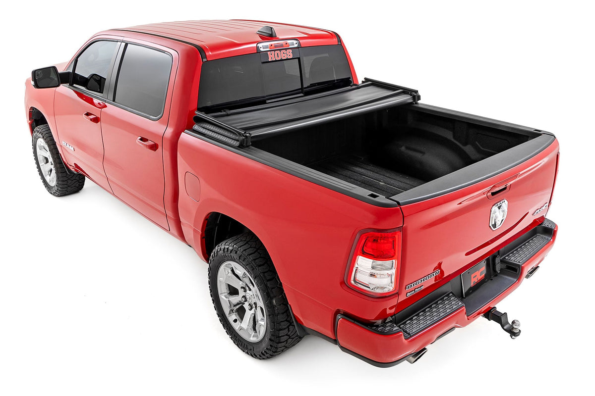 Soft Tri-Fold Bed Cover | 5'7" Bed | Ram 1500 (19-26)/1500 TRX (21-24) - Image 4